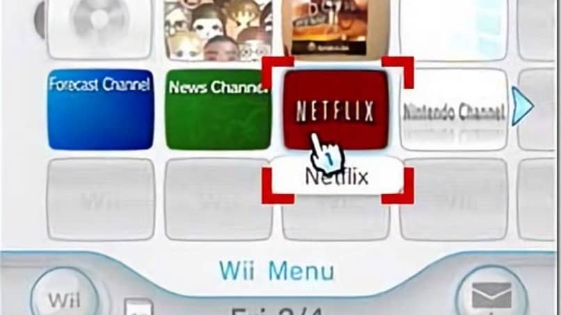Netflix-kuvake Wii: ssä