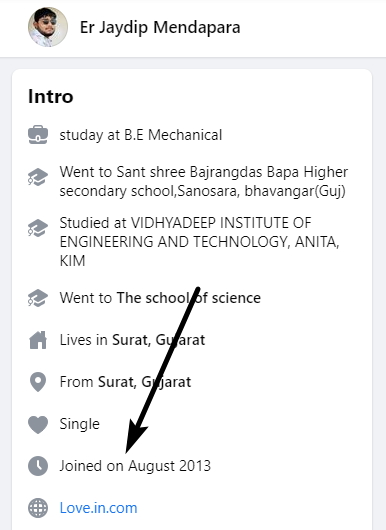 facebookin iäntarkistus