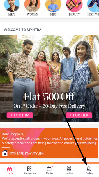 myntra viittauskoodi