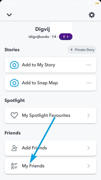 löytää jonkun oikean nimen snapchatista