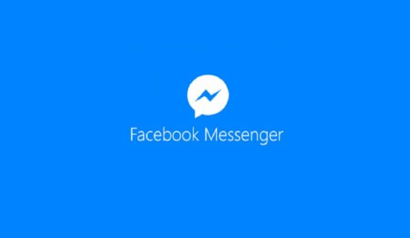 facebook messenger-logo valkoisella ja sinisellä pohjalla