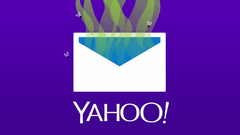 violetti yahoo-logo valkoisilla kirjaimilla ja roskakorilla