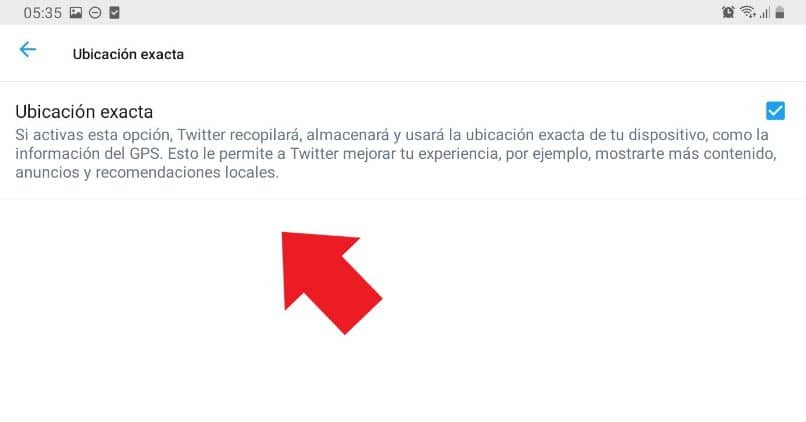 aktivoi tarkka sijainti twitter