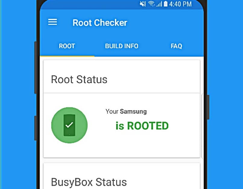 Root Checker ilmoittaa päätelaitteemme tilan