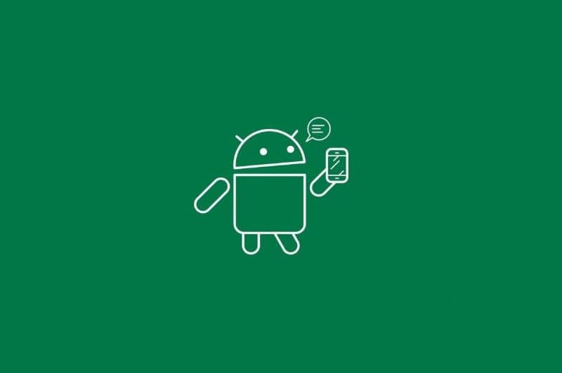 Logo Android Fondo Verde