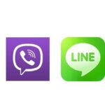 Viber vs Line Logos