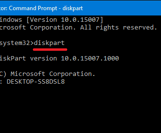 diskpart 1
