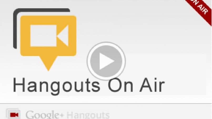 hangouts logo on air