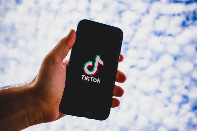 mano sostiene telefono tiktok 14197