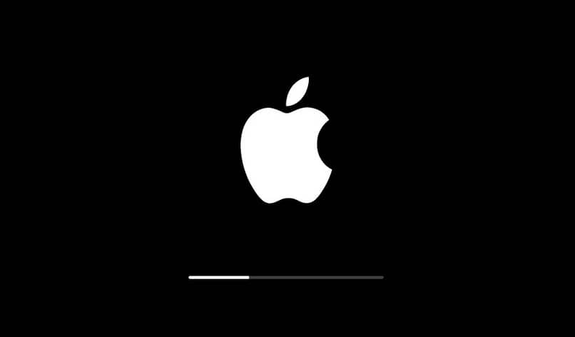 pantalla de carga de apple