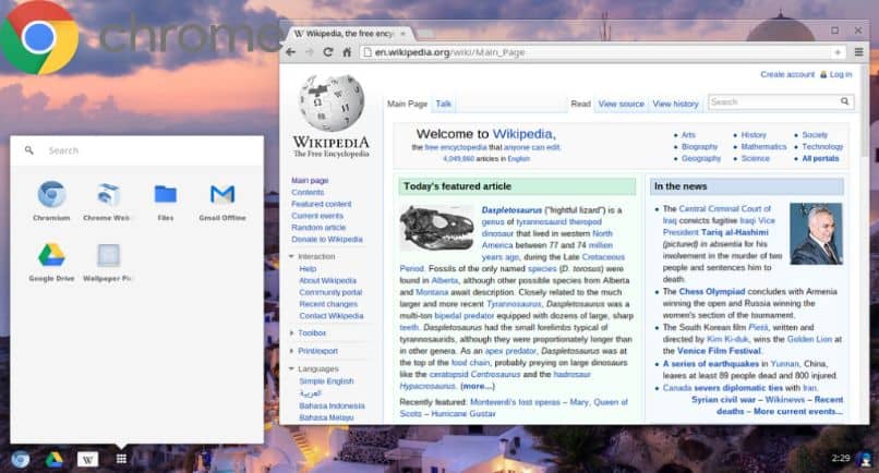 pantalla google chrome wikipedia