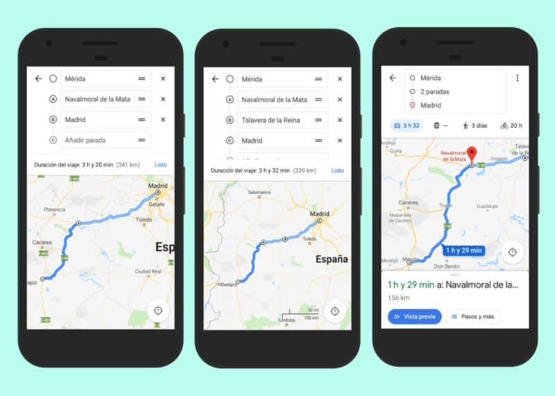 Mobiili kohteiden kanssa Google Mapsissa