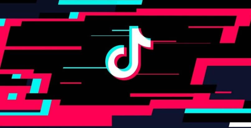 tiktok music logo musta tausta sininen punainen