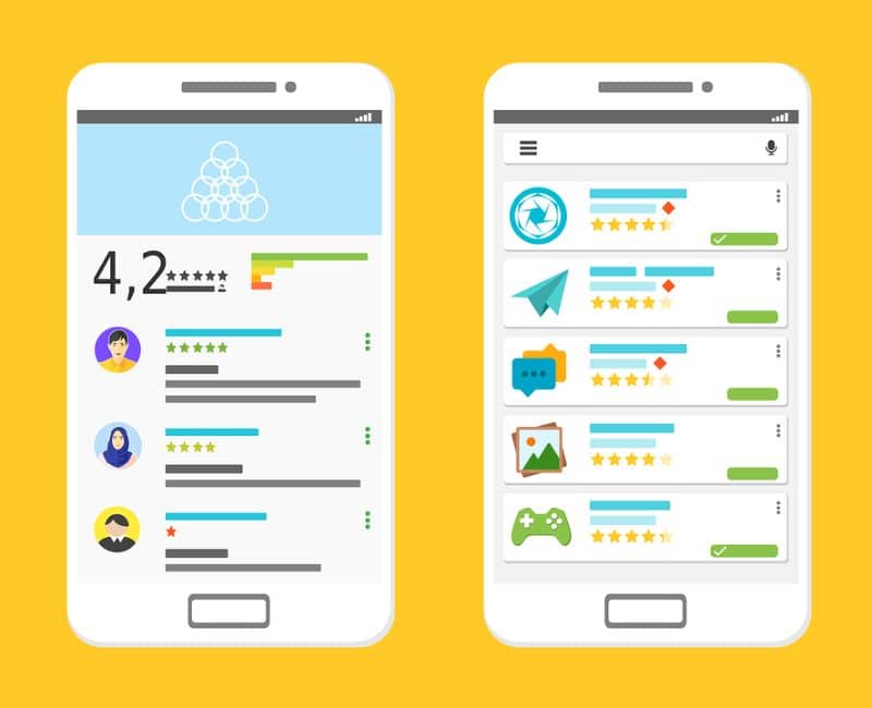 infografinen Google Play -kauppa
