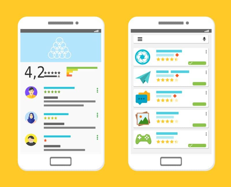 infografinen Google Play -kauppa