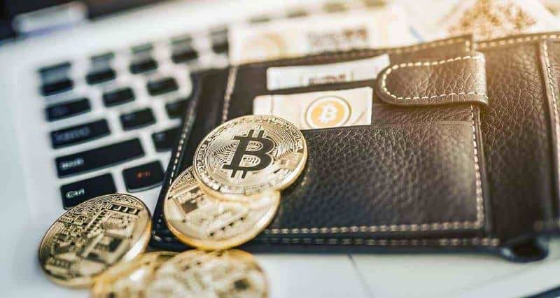 kannettava bitcoin -kolikko