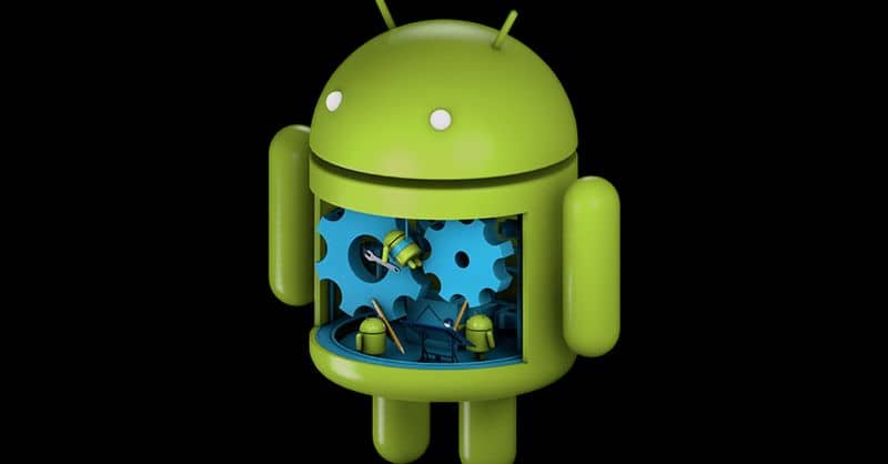 Android-käyttöjärjestelmän musta tausta