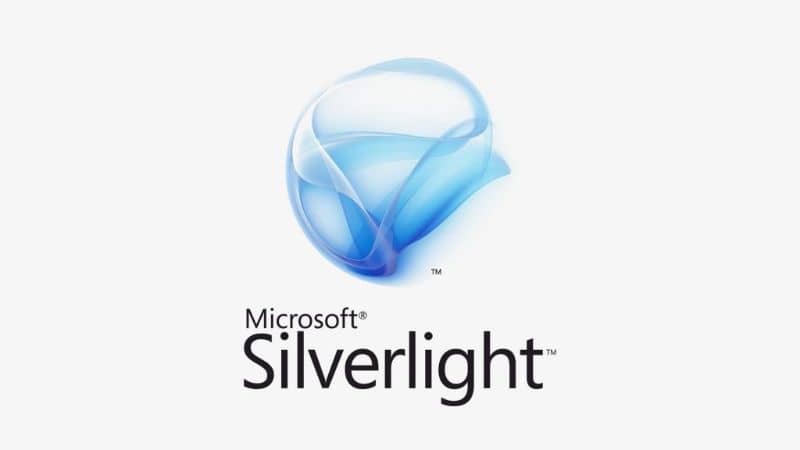 Silverlight microsoft logo valkoinen tausta 