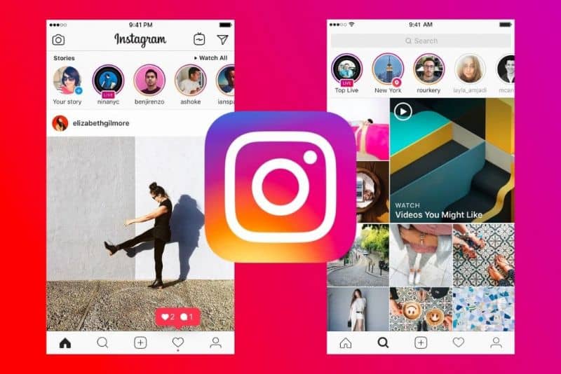 Instagram-tarinat ja logo matkapuhelimella