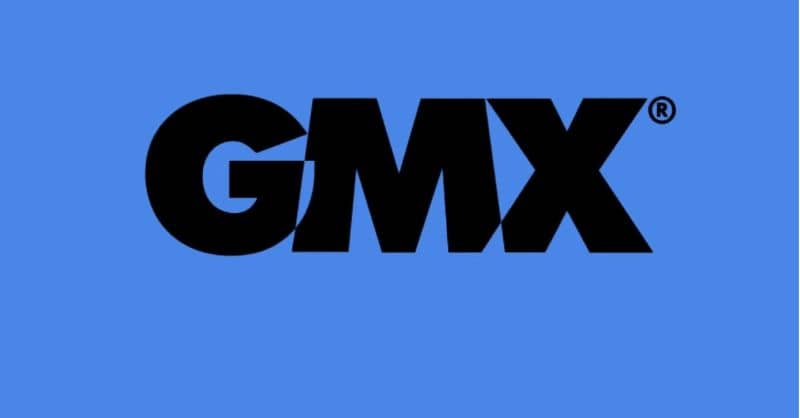 GMX-logon sininen tausta