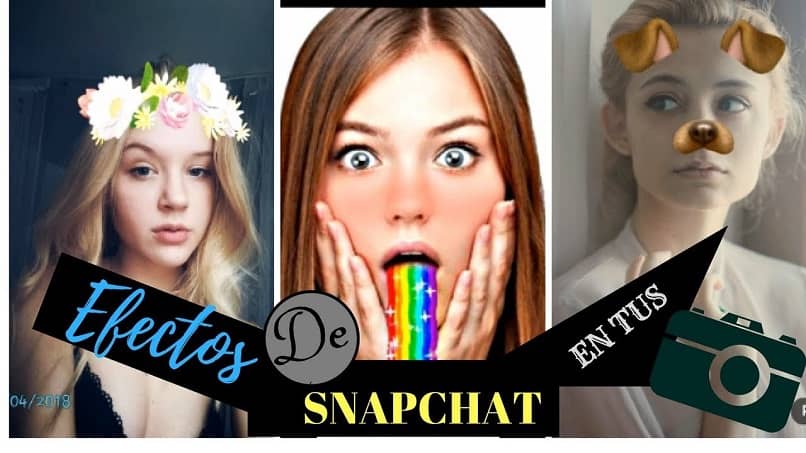 caras efectos snapchat