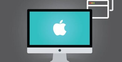 computadora con icono de apple