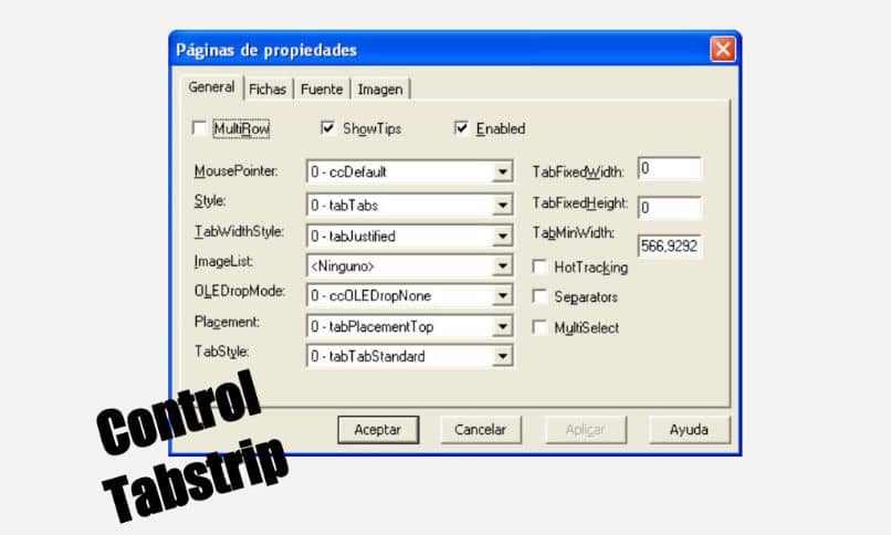 control tabstrip programa 1