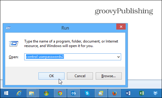 Vinkkejä Windows 8.1 -käyttöjärjestelmään kirjautumisen helpottamiseen 1 control userpasswords2