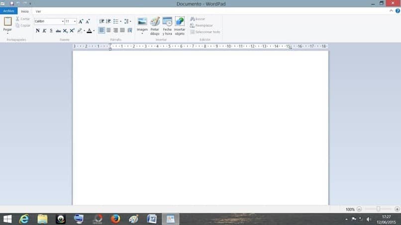 documento wordpad