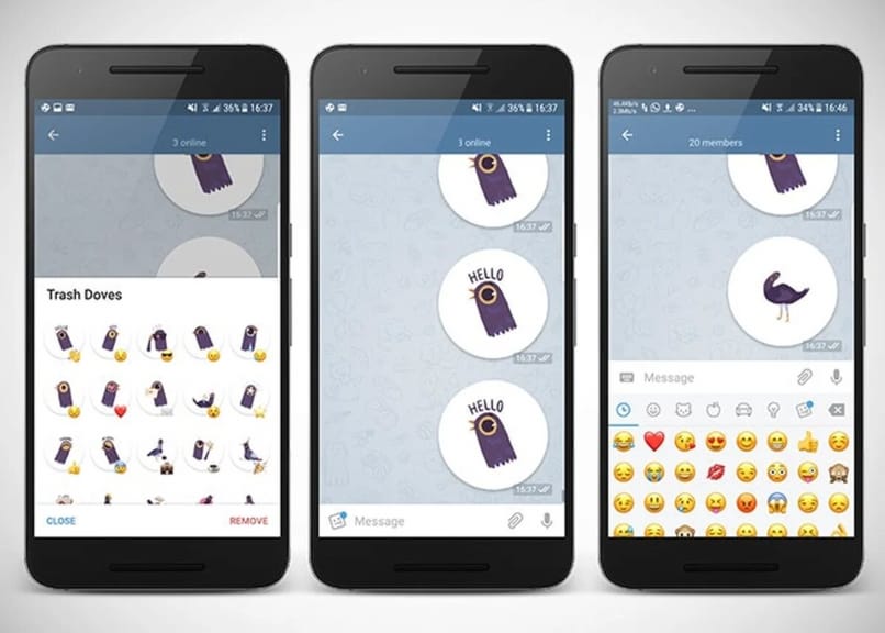 Kuinka saada ja asentaa kyyhkytarroja käytettäväksi Facebookissa 1 enviar stickers palomas facebook 13651