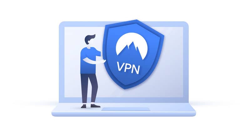 escudo vpn hombre laptop 1