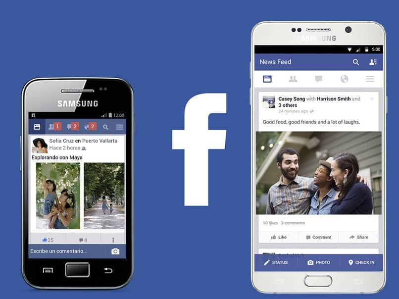 facebook smartphones interfaz aplicacion