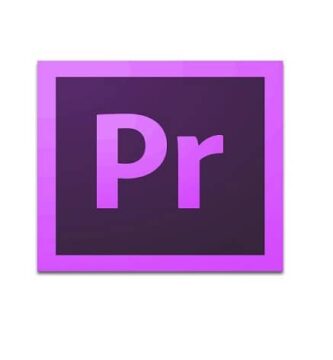 icono morado de adobe pr