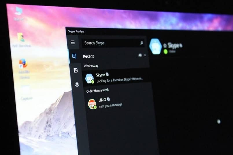 interfaz programa ordenador skype
