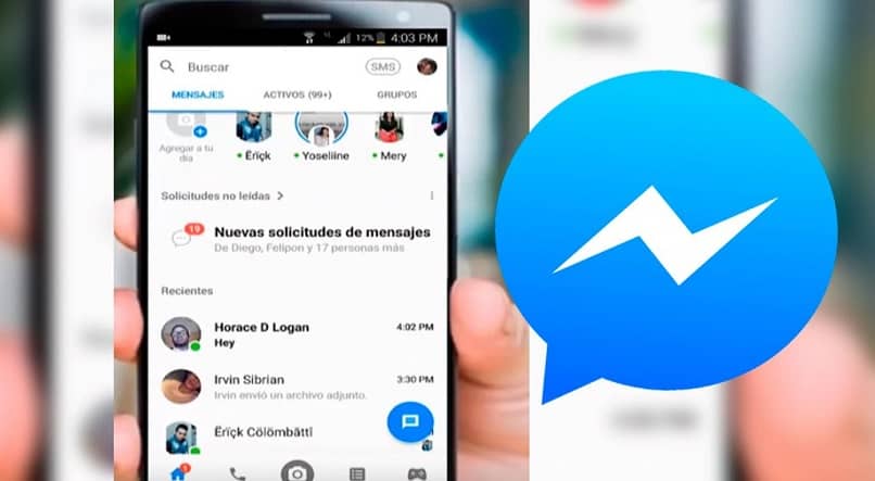 logo de facebook messenger