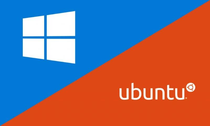 logo windows y ubunto pantalla dividida