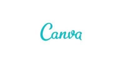 logotipo de canva azul