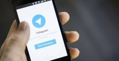 mano logo telegram movil