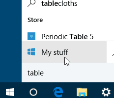 my stuff windows 10
