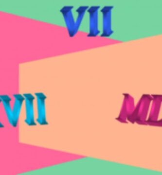 numeros romano colores