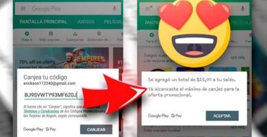 pantalla pasos google play store canjear tarjeta regalo otros paises