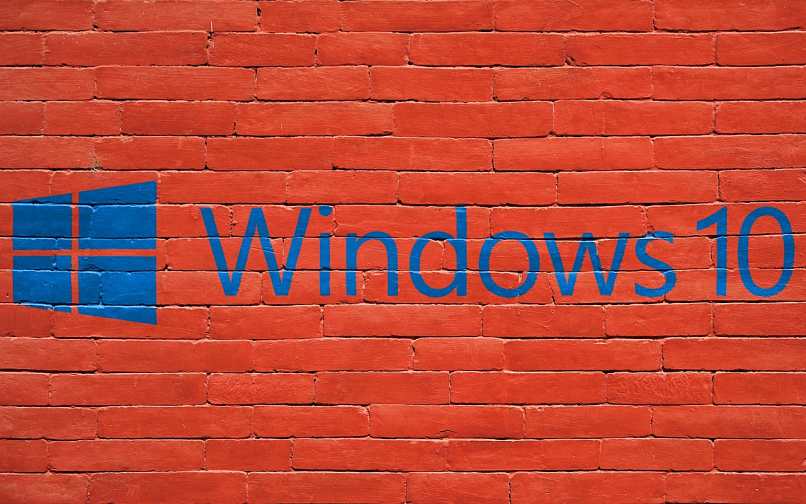 pared roja logo windows 10 10928