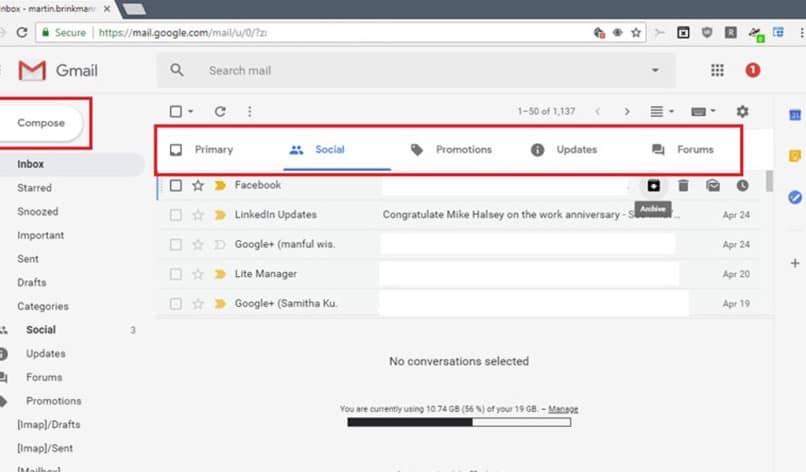 Gmail-postilaatikko