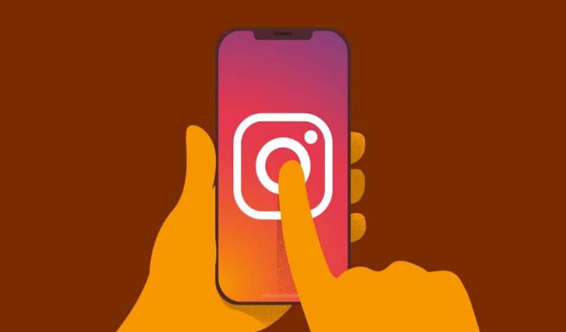 käyttämällä instagramia puhelimessa