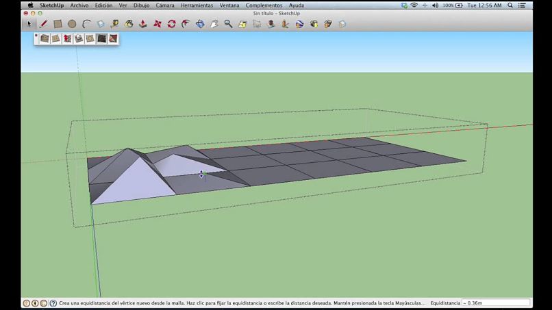 google sketchup -ohjelman käyttöliittymä