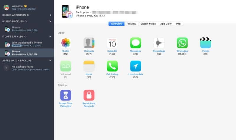 näyttö vie yhteystietoja iPhonesta