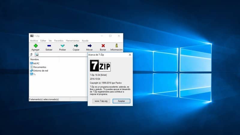 7zip-tiedosto Windowsissa