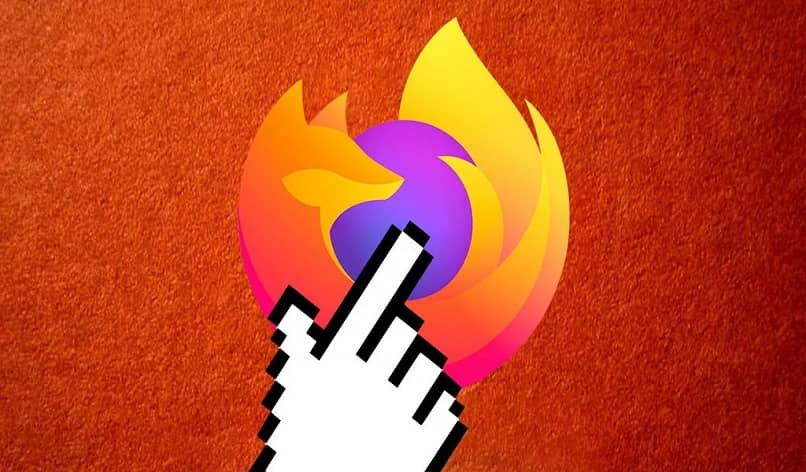 Firefox-kuvake kädellä