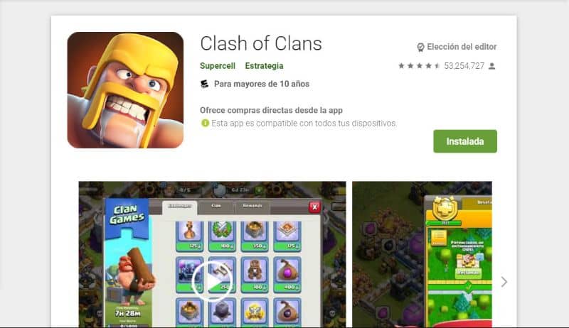 Store Clash of Clans