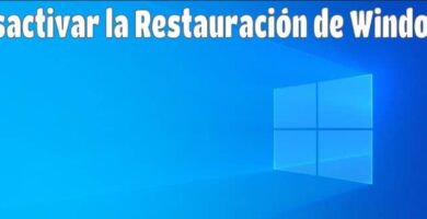 Desactivar la restauracion del sistema de Windows